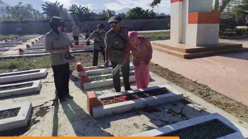 Kapolres Polman Pimpin Ziarah di TMP Rea Timur Sambut Hari Bhayangkara ke-80