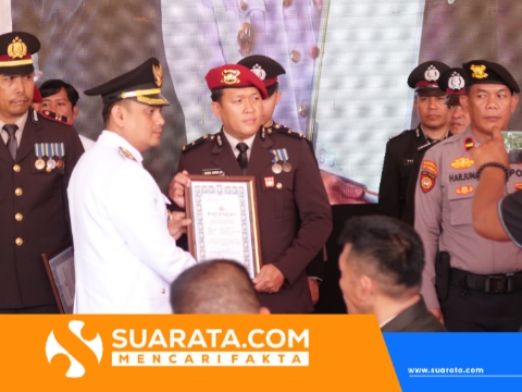 Gagalkan Peredaran 40 Kilogram Narkotika, Kapolsek KPN Bersama Jajaran Terima Penghargaan di Hari Bhayangkara Ke-80