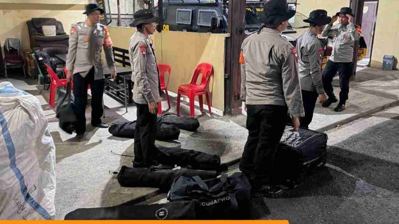 Tim SAR Brimob Sulsel Bergerak ke Kaluppang Pinrang, Cari Korban Hilang Terbawa Arus