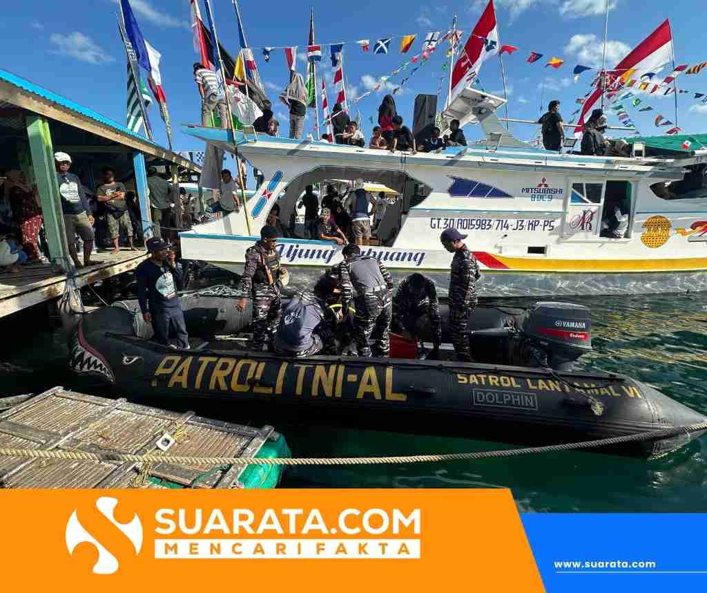 Pesta Nelayan Ujung Labuang Berlangsung Meriah, TNI AL Kawal 70 Kapal Nelayan