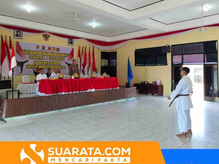 Batalyon B Pelopor Gelar Ujian Penurunan KYU Semester I 2026, Kompol Dr. Ramli Tekankan Peningkatan Kompetensi