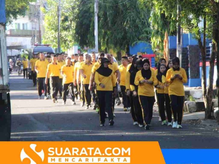Polres Parepare Gelar Olahraga Pagi, Tingkatkan Kebugaran dan Imunitas Personel