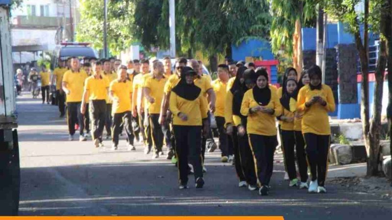 Polres Parepare Gelar Olahraga Pagi, Tingkatkan Kebugaran dan Imunitas Personel