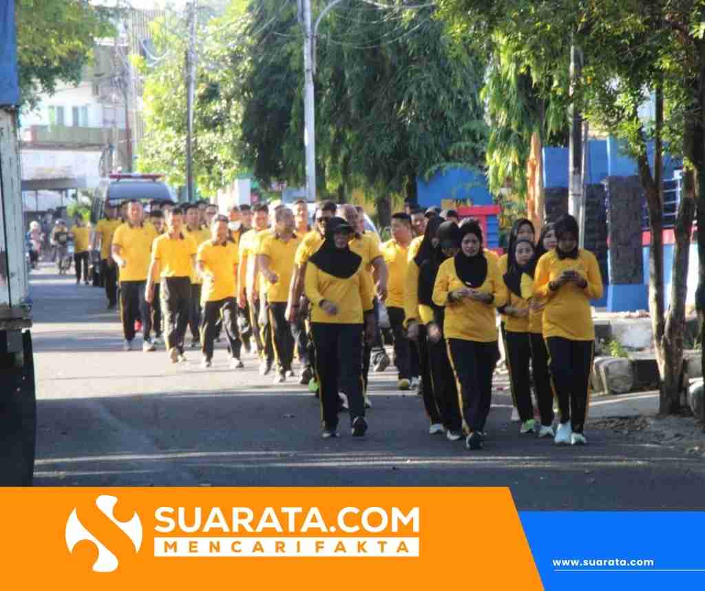 Polres Parepare Gelar Olahraga Pagi, Tingkatkan Kebugaran dan Imunitas Personel