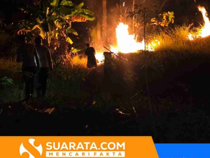 Kapolres Polman Pimpin Langsung Pemadaman Kebakaran Lahan di Pulau Battoa Polman