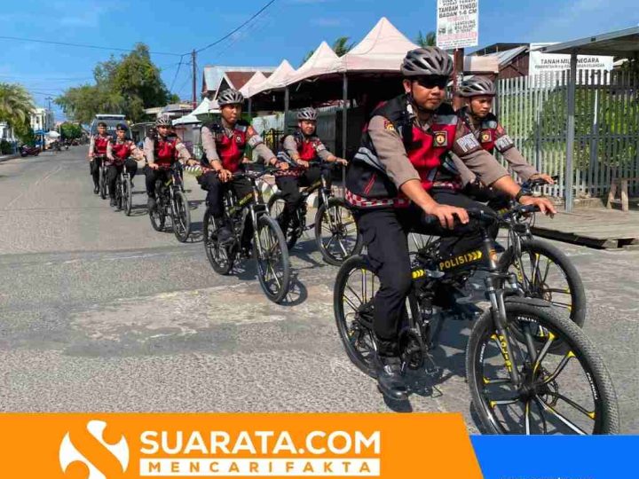 Patroli Sepeda Sat Samapta Polres Majene Dekatkan Polisi dan Warga