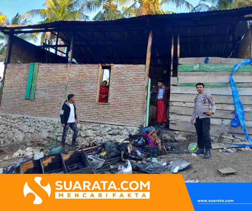 Rumah Kosong di Balanipa Hangus Dilalap Api, Dugaan Korsleting Masih Diselidiki
