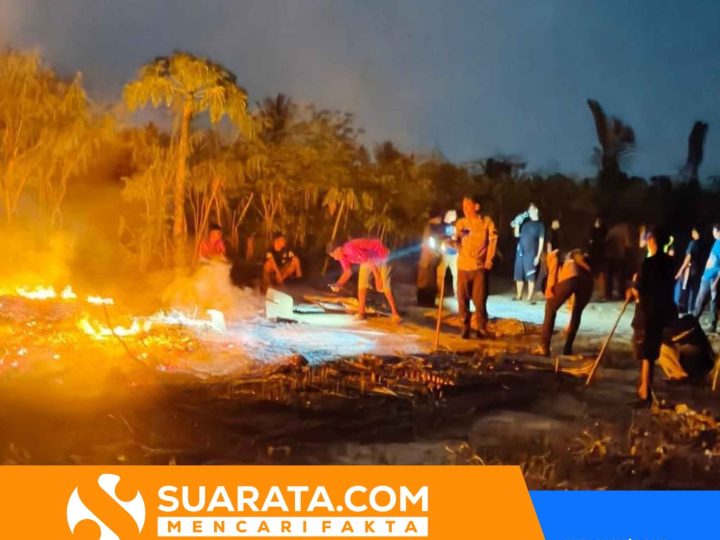 Polsek Campalagian Padamkan Kebakaran di Dua Desa, Warga Diimbau Waspada Musim Kemarau