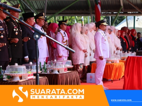 HUT ke-81 RI di Parepare Berlangsung Khidmat, Tasming Hamid Pimpin Upacara Proklamasi