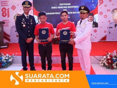 Tasming Hamid Serahkan Remisi kepada 342 Warga Binaan Lapas Parepare