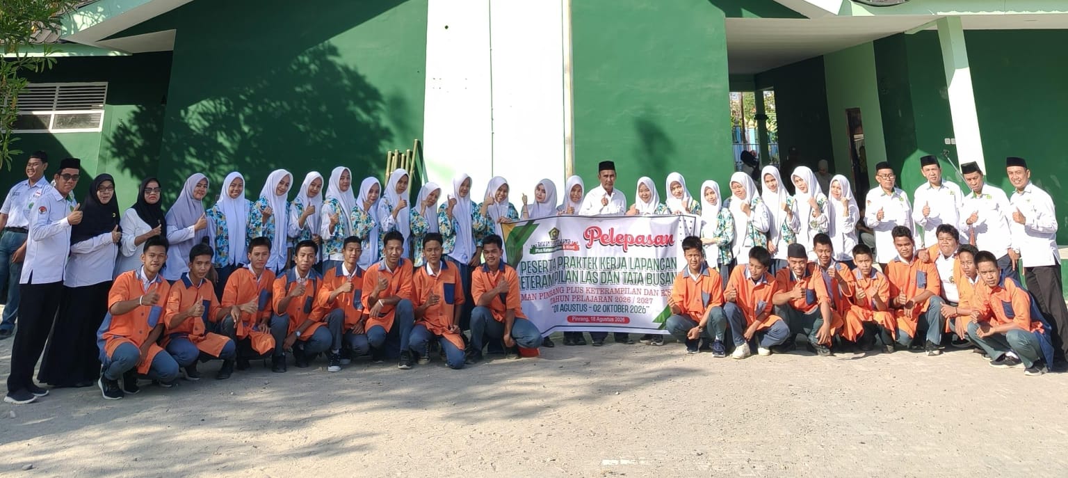 Bekali Keahlian dan Pengalaman, MAN Pinrang Lepas 52 Murid PKL