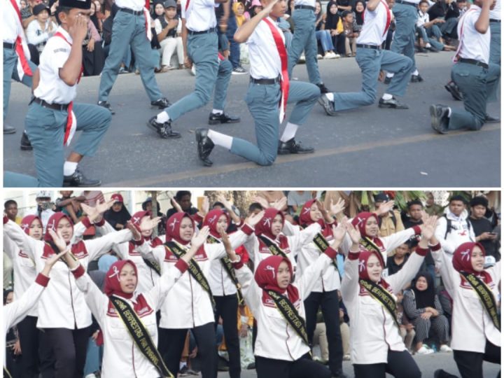 Latihan Berbuah Juara, MAN Pinrang Gemilang di Gerak Jalan HUT RI