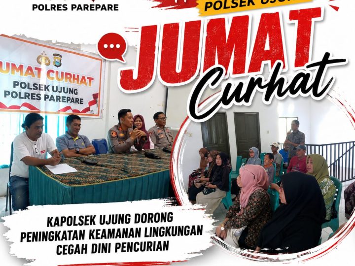 Jumat Curhat, Kapolsek Ujung Dorong Peningkatan Kemanan Lingkungan Cegah Dini Pencurian