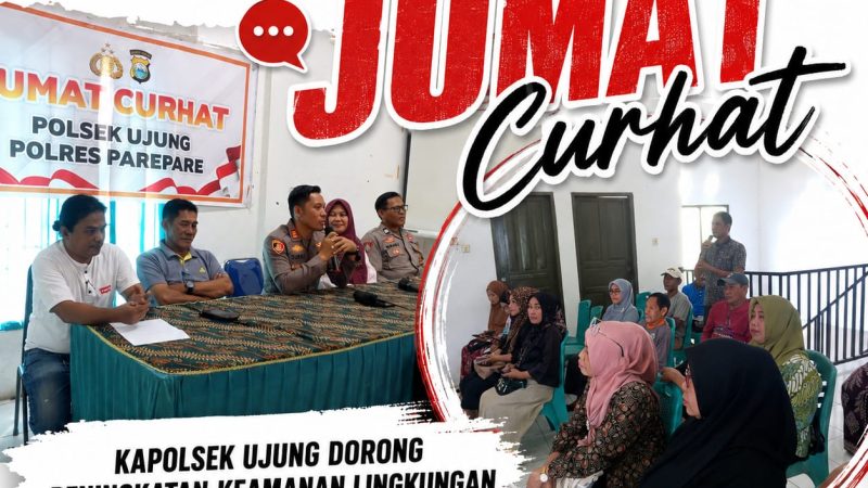 Jumat Curhat, Kapolsek Ujung Dorong Peningkatan Kemanan Lingkungan Cegah Dini Pencurian