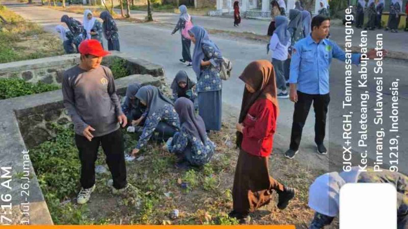 MAN Pinrang Perkuat Kepedulian Lingkungan Melalui Gerakan Indonesia ASRI, Wujudkan Madrasah Bersih dan Nyaman