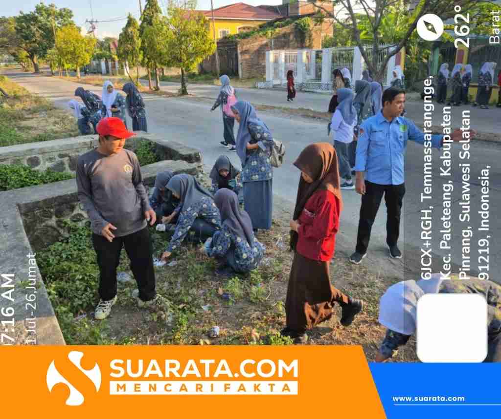 MAN Pinrang Perkuat Kepedulian Lingkungan Melalui Gerakan Indonesia ASRI, Wujudkan Madrasah Bersih dan Nyaman