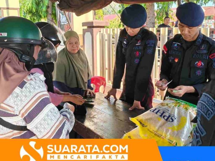 Brimob Sulsel Gelar Gerakan Pangan Murah Pekan Kedua, Harga Beras Dijaga Stabil