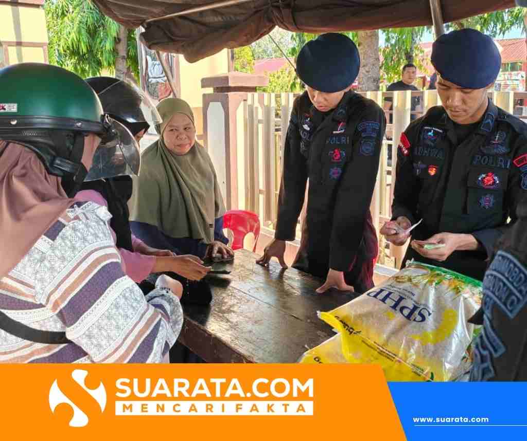 Brimob Sulsel Gelar Gerakan Pangan Murah Pekan Kedua, Harga Beras Dijaga Stabil
