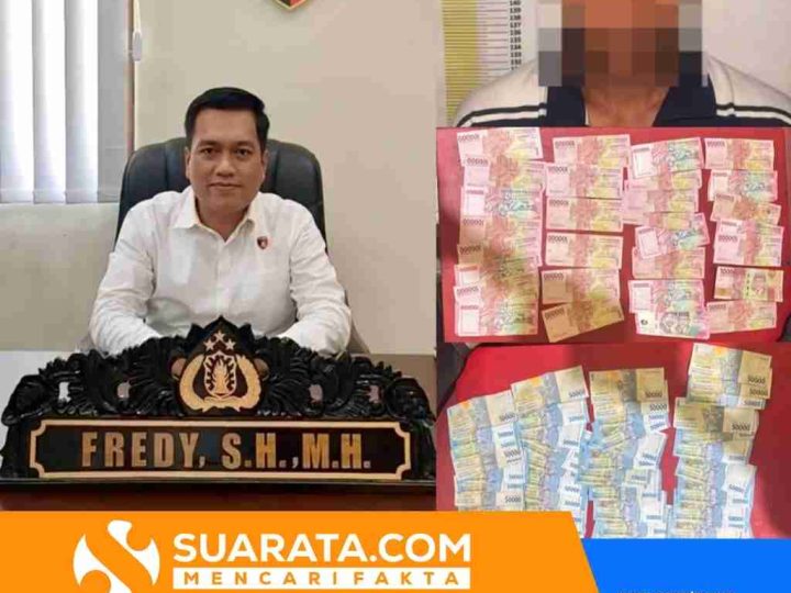 Polres Majene Amankan Terduga Pelaku Pencurian Uang di Pasar Sentral
