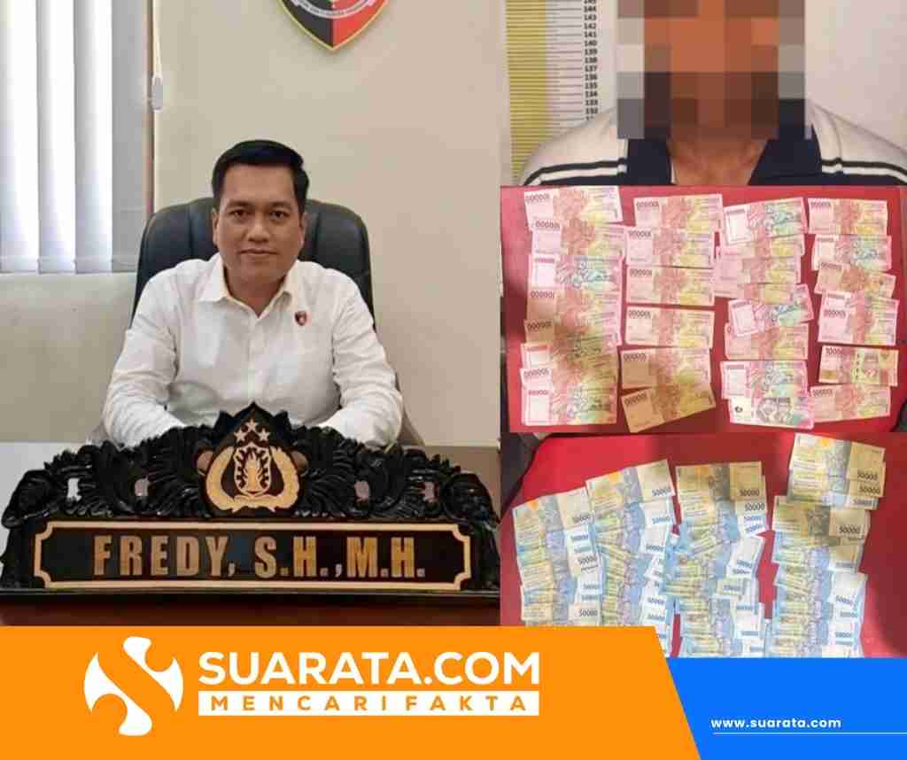 Polres Majene Amankan Terduga Pelaku Pencurian Uang di Pasar Sentral