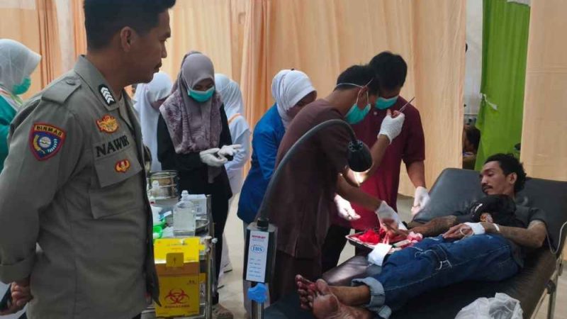 Perkelahian di Wonomulyo, Pria Luka di Tangan Akibat Sabetan Parang