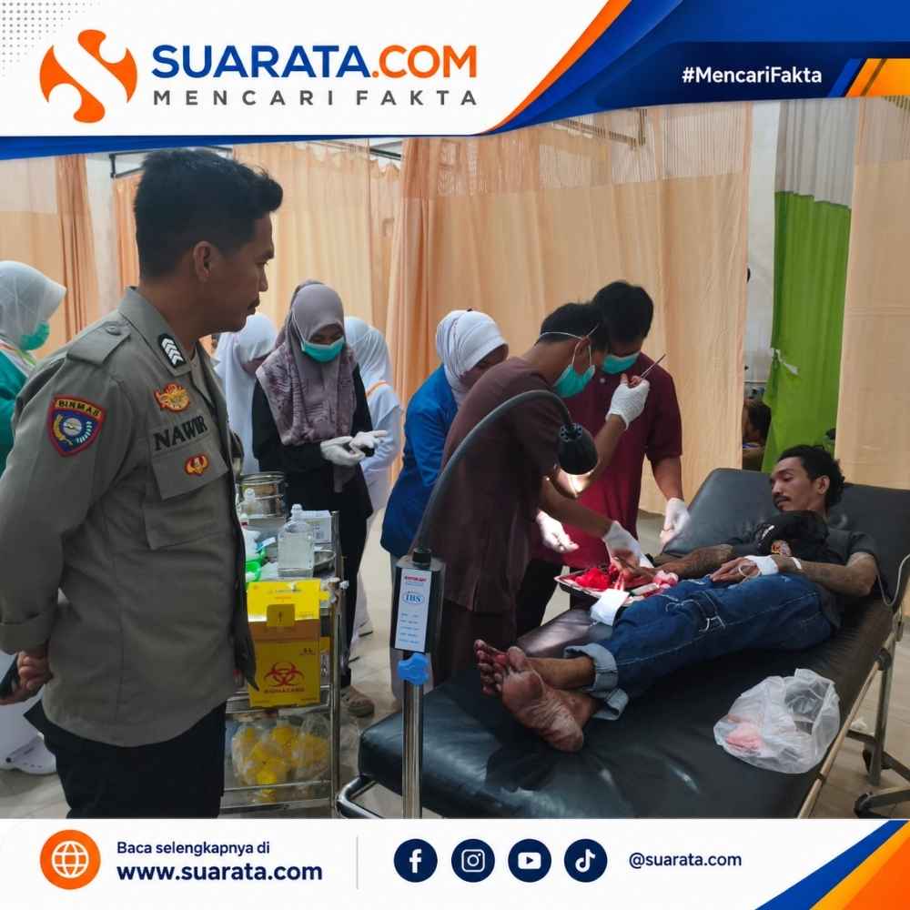 Perkelahian di Wonomulyo, Pria Luka di Tangan Akibat Sabetan Parang
