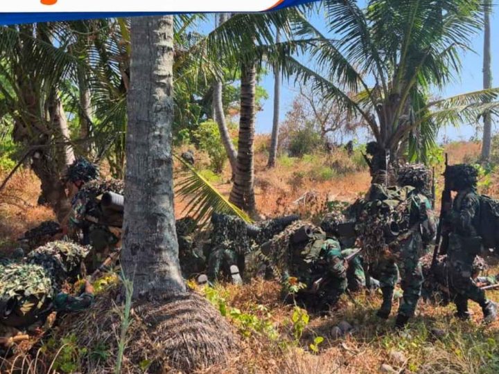 Latihan Berganda Siswa Dikmata TNI AL Angkatan XLVI Gelombang 2 Berlangsung di Suppa Pinrang
