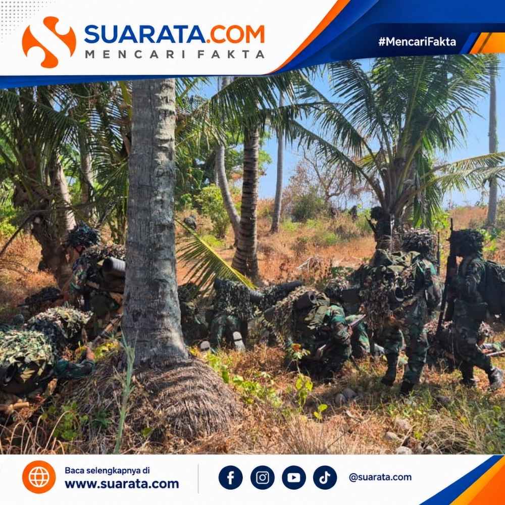 Latihan Berganda Siswa Dikmata TNI AL Angkatan XLVI Gelombang 2 Berlangsung di Suppa Pinrang