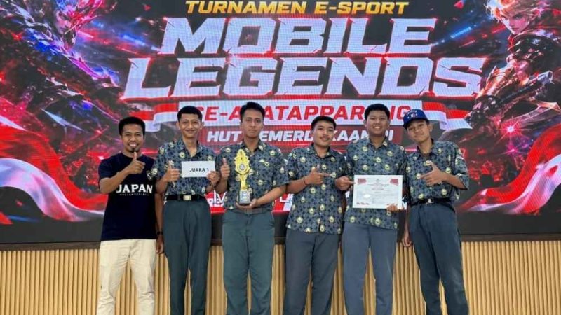 Semangat Kemerdekaan, Tim E-Sport MAN Pinrang Raih Juara 1 Turnamen Mobile Legends Se-Ajatappareng