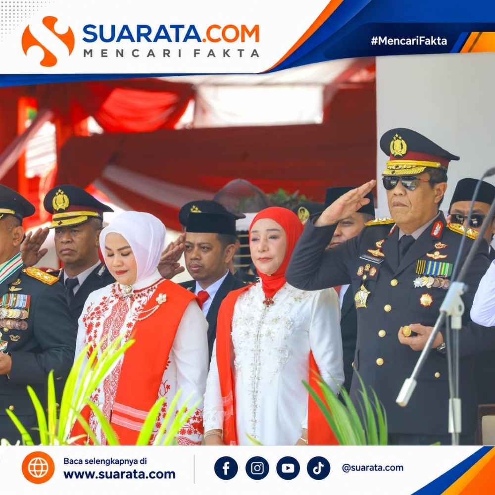 Kapolda Sulsel Hadiri Upacara HUT ke-81 Kemerdekaan RI di Rujab Gubernur Sulsel