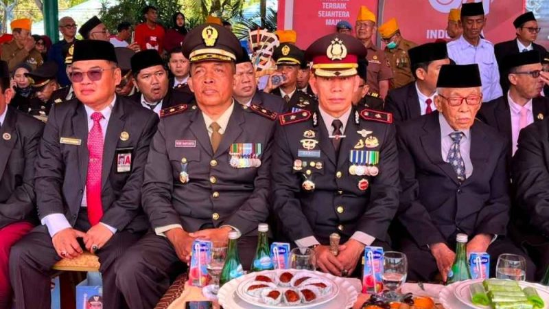 Komandan Batalyon B Pelopor Hadiri Upacara HUT RI ke-81 di Kota Parepare
