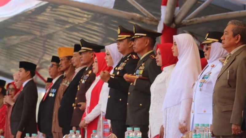 Kapolres Polman Hadiri Upacara HUT ke-81 RI, Momentum Perkuat Sinergi TNI-Polri dan Pemda