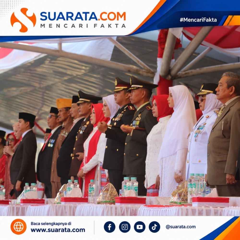Kapolres Polman Hadiri Upacara HUT ke-81 RI, Momentum Perkuat Sinergi TNI-Polri dan Pemda