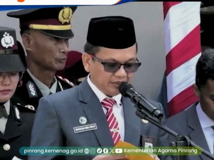 Upacara HUT RI di Pinrang, Kemenag Titipkan Doa untuk Bumi Lasinrang