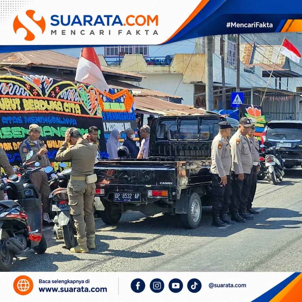 Ayahanda Wakil Walikota Parepare Meninggal, Personil Polsek Ujung Lakukan Pengamanan Dirumah Duka