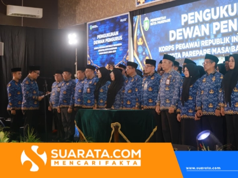 Pengukuhan Korpri Parepare, Tasming Hamid Minta ASN Solid Dukung Program Pemerintah