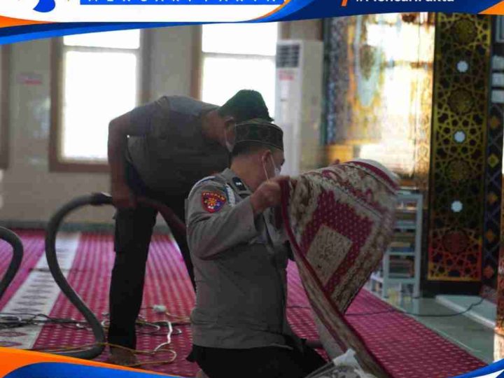 Enam Tahun, Sipropam Parepare Konsisten Bersihkan Masjid