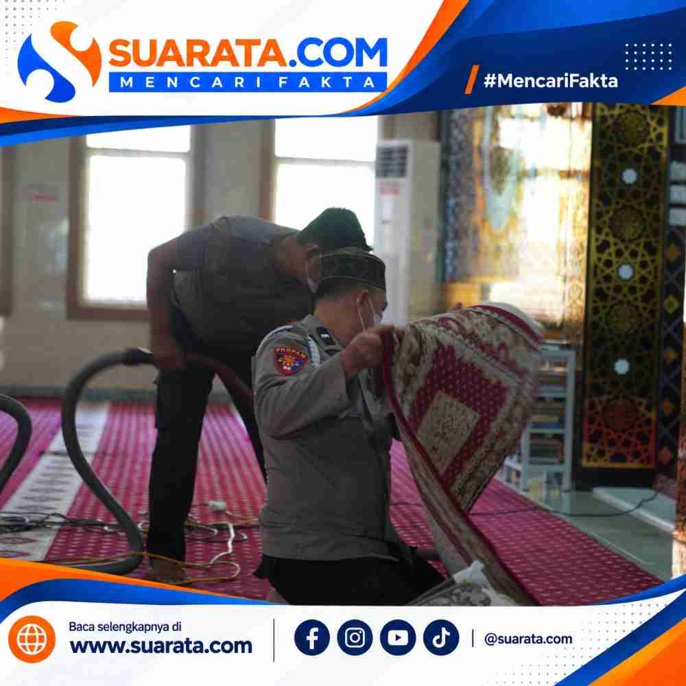 Enam Tahun, Sipropam Parepare Konsisten Bersihkan Masjid