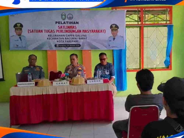 Polres Parepare Bekali Satlinmas Cappa Galung, Perkuat Peran Warga Jaga Keamanan