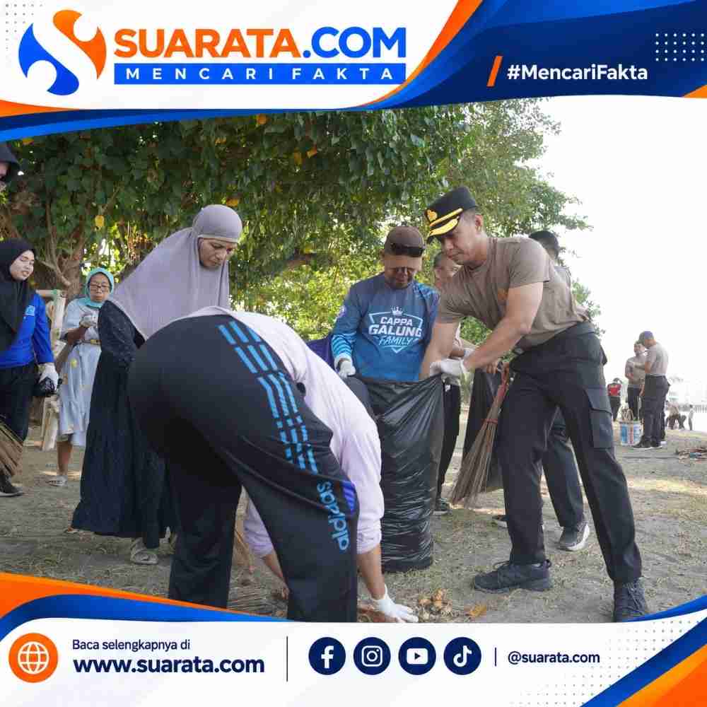 Implementasi Polisi Bersama Masyarakat, Polres Parepare Gelar Kurve Bersama di Pantaiku Cappa Galung