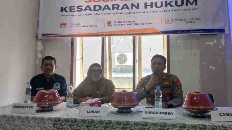 Kapolsek Ujung Pembawa Materi di Sosialisasi Kesadaran Hukum, Dukung Terwujudnya Masyarakat Sadar Hukum